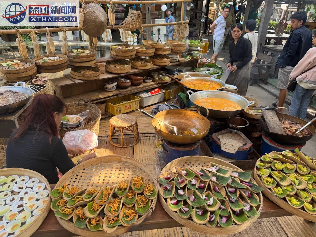 Yook Samai 的新鲜食材展示
