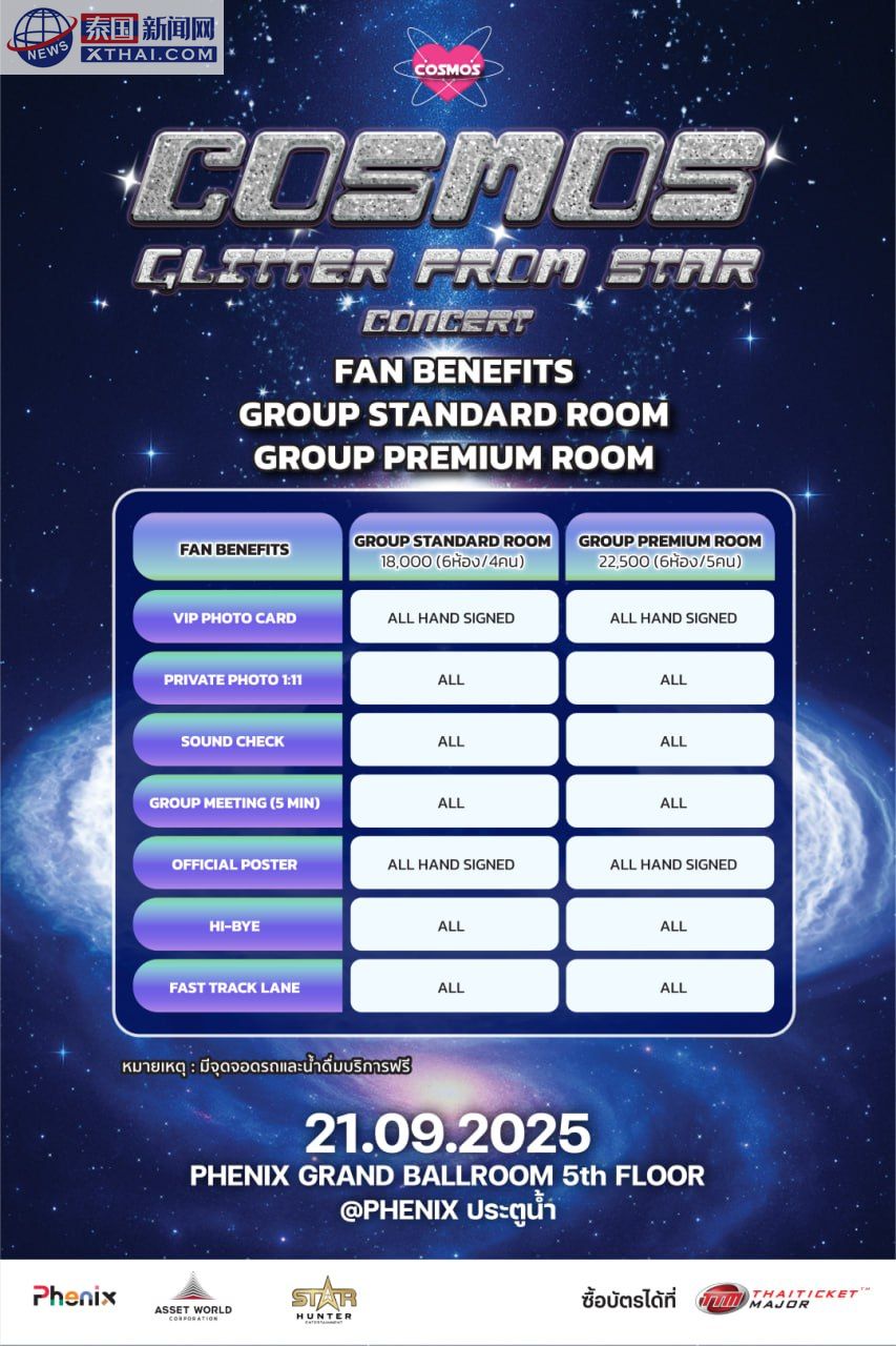 COSMOS - GLITTER FROM STAR 限量 T 恤展示