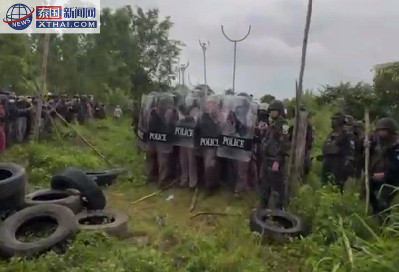 “激烈对峙！泰国警方紧急应对柬埔寨越界冲突：橡皮子弹与催泪瓦斯上阵”