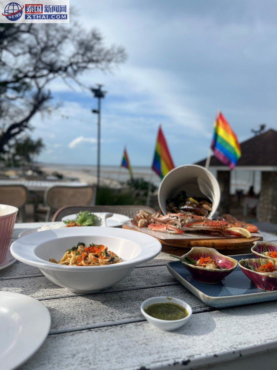 Laciana By The Sea 露台海景用餐区